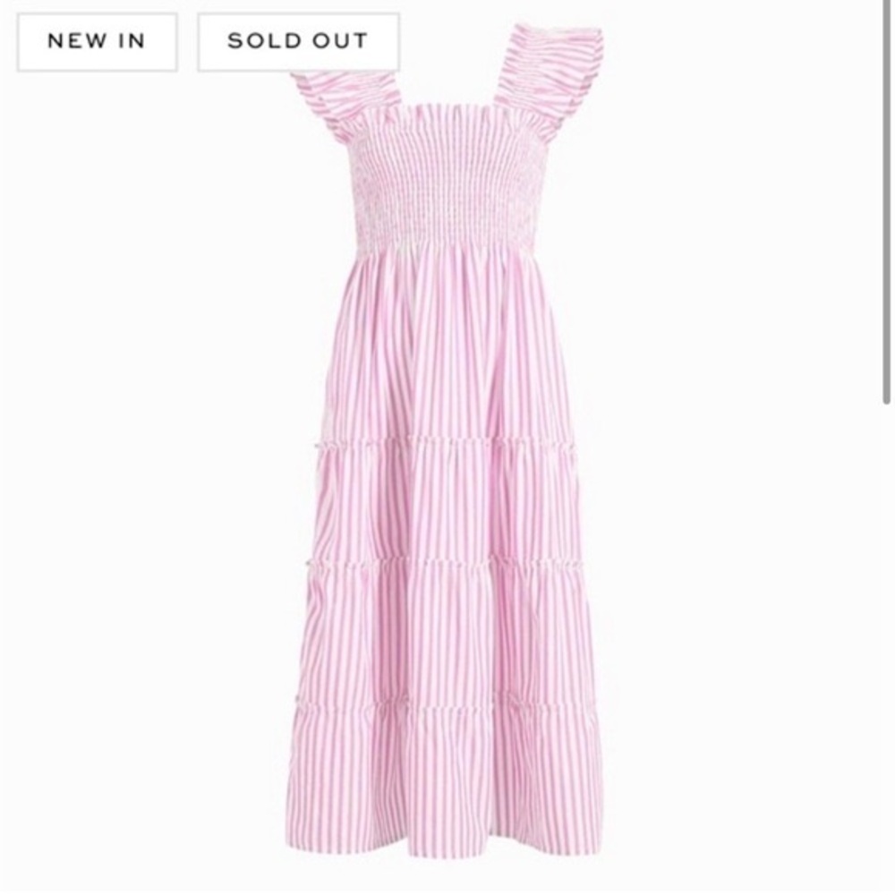 Hill House Ellie Nap Dress Bubblegum Stripe XL